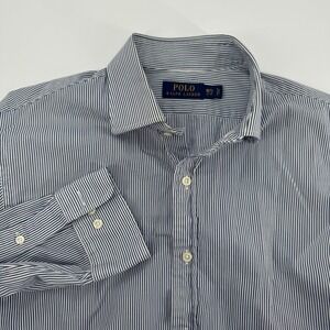 Polo Ralph Lauren Mens 16 1/2 34/35 Striped Long Sleeve Button Up Dress Shirt
